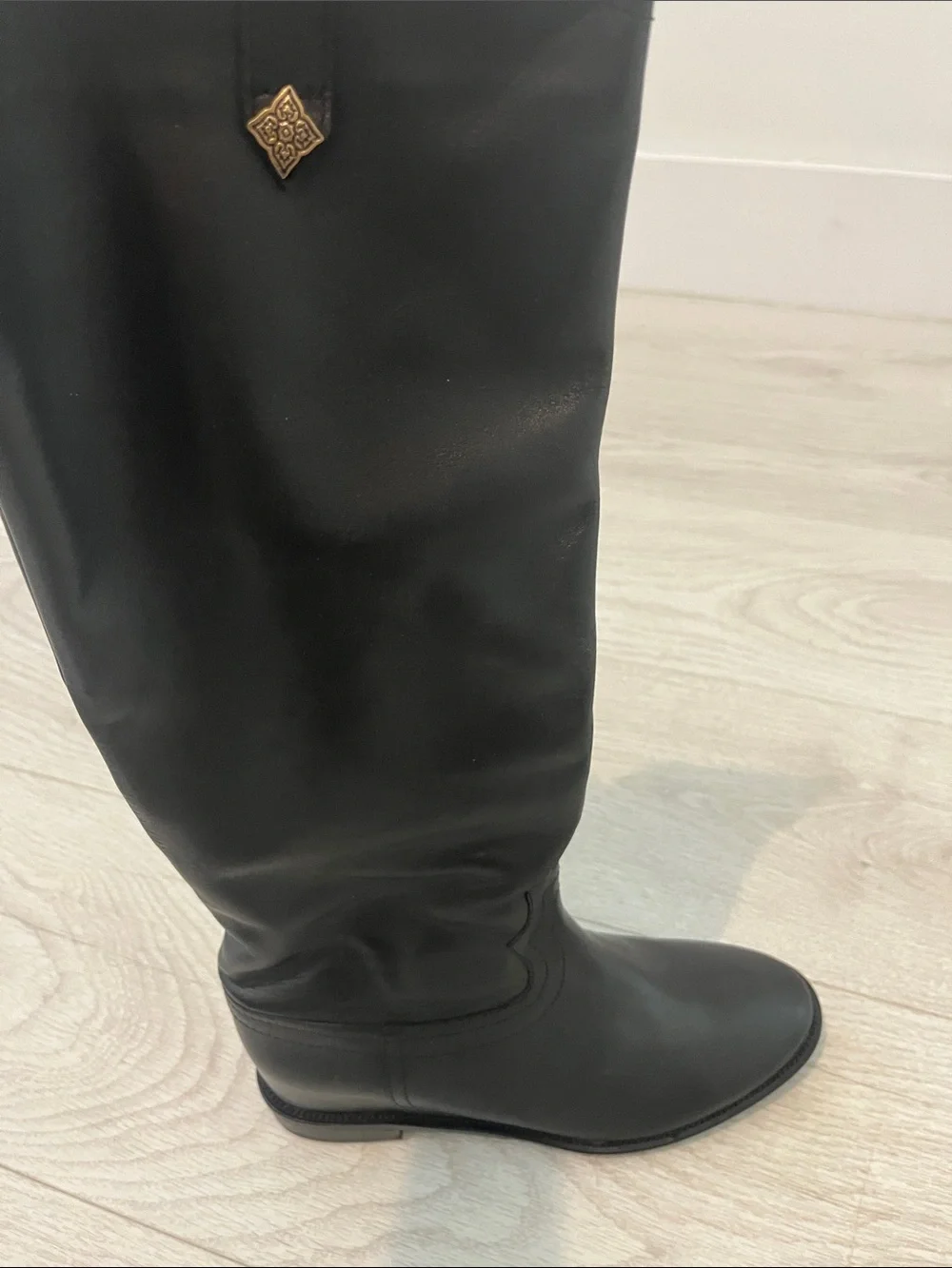 Paolo Black Over-the-Knee Riding Boots